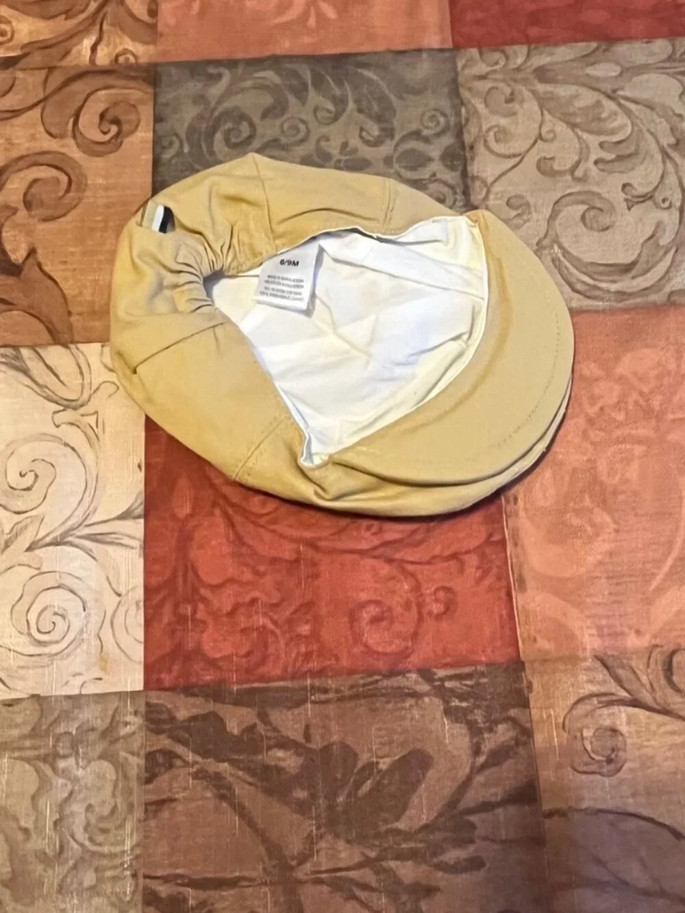 Little Lad Baby Boy Casual Outfit 6/9 Months Tan Shorts Hat Green Gingham Shirt